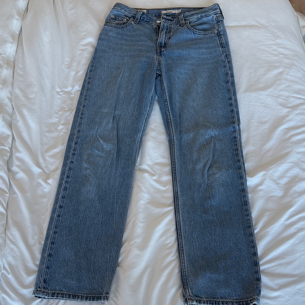 Levi's Women's Straight-Leg Jeans in Blue Denim